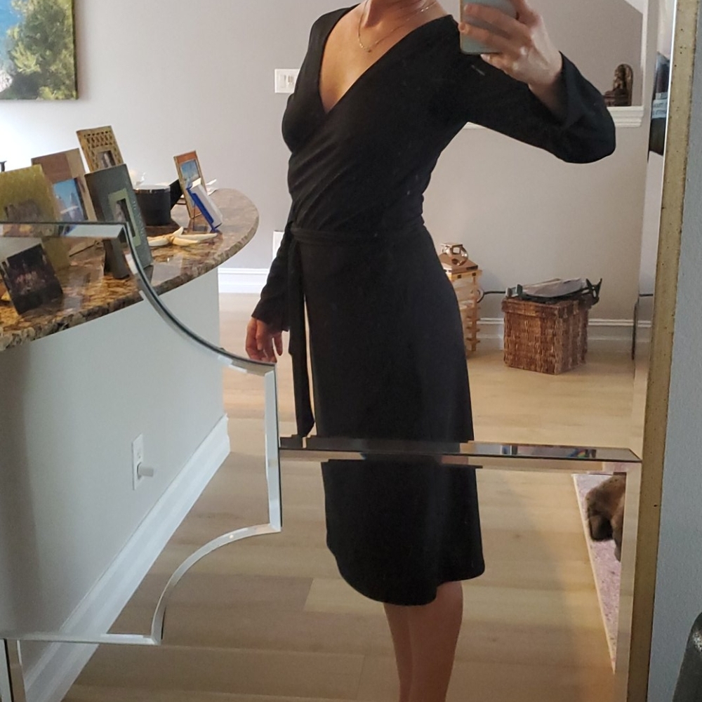 Black Kenneth Cole wrap dress